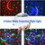 Night Light For Kids Baby Star Projector Night Light Lamp 360 Degree Rotating 2 In 1 Ocean Starry Night Light Projector - White