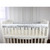 2 Pcs Crib Protection Wraps Edge Baby Anti-bite Solid Color Bed Fence Guardrail Rail Cover Soft Cotton Baby Safe Teething Chewing Breathable Protector Padded Crib Bumper Safe Cotton Crib Rail Cover