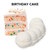 Ichooz All Natural 6 Birthday Cake Fizzy Bath Bombs For Dry Sensitive Skin