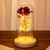 Hi、fancy 2021 Led Rose Eternal 24k Gold Foil Flower With Fairy In Dome For Wedding Valentine's Day Gift