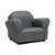 Roundy Childrens Chair Microsuede Charcoal