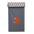 Bacati - Playful Foxes Orange/gray Hamper With Cotton Percale Cover, Mesh Liner And Natural Color Wooden Frame