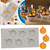 Heiheiup Halloween Silicone Tools Halloween Expression Pumpkin Collection Mould Fun Diy Pink And Grey Cactus Candy Melt