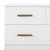 Delta Children Sloane 4 Drawer Dresser With Changing Top, Bianca White W/melted Bronze