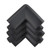 Table Corner Cushion 12pcs Baby Safety Thickened Nbr Foam Corner Edge Cushions Desk Table Protector Cover Guard (black)