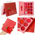 Red Eyeshadow Palettes Makeup Professional, Ultra Pigmented And Blending Bright Pink Red Eye Shade 12 Color, Velvet Matte Shimmer Texture Warm Fall Sunset Eye Shadow Pallet, Cruelty Free