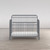 Little Seeds Ivy 3 In 1 Convertible Metal Crib, Dove Gray
