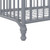 Little Seeds Ivy 3 In 1 Convertible Metal Crib, Dove Gray