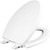Fulnkye 1847slow 000 Kendall Slow-close, Removable Enameled Wood Toilet Seat That Will Never Loosen, 1 Pack Elongated - Premium Hinge, White