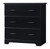 Storkcraft Brookside 3 Drawer Modern Vertical Dresser Black Finish