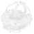 Flower Basket, Lace Beautiful White Wedding Decoration  For Home For Flower Basket Decoration For Wedding Props For Wedding