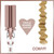 Conair 0.75 Double Ceramic Triple Barrel Waver, Rose Gold Cd704dgn