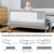 Jonster 59”/ 74”/79.5”baby Bed Rail For Toddlers, Adjustable Kids Infant Bed Guard Rails Safety Barrier For Twin, Double, Full-size Queen & King Mattress,gray(1 Pc)