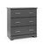 Storkcraft Brookside 3 Drawer Modern Vertical Dresser Gray Finish