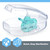 Chicco Physioforma Silicone One-piece Orthodontic Pacifier 0-6m Teal 2pk