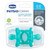 Chicco Physioforma Silicone One-piece Orthodontic Pacifier 0-6m Teal 2pk