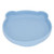 Baby Suction Plate, Safe Material Easy Washing Cute Bear Shape Temperature Resistant Environmental Friendly Baby Suction Utensil  For Dinner Grey Blue
