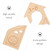 Frcolor 6pcs Baby Closet Size Dividers Wood Infant Wardrobe Divider Clothing Size Dividers