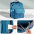 Lamberia Diaper Bag Backpack Portable Baby Bag For Boys & Girls With Foldable Baby Bed, Blue