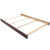 Delta Children Wooden Full-size Bed Rails 0050, Walnut Espresso
