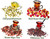 Chinese Tea Culture 4 Flower Herbal Tea Samplers, Decaffeinated, Chrysanthemum, Hibiscus, Red Rose, Rose Hips, Loose Leaf Tea