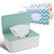 "springcorner Baby Wipes Dispenser,wipe Holder With 2 Pcs Portable Travel Wipes Pouch, Refillable Diaper Wipes Container With Lids And Sealing Design(green)"