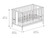 Storkcraft Pacific 4-in-1 Convertible Baby Crib White