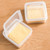 2pcs Cheese Slice Storage Container Refrigerator Special Onion Ginger Garlic Fruit Crisper Flip Butter Cubes Separately Packed Case