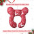 Weaner's Travel Pillow For Head And Neck Support For Stroller Pushchair Car Seat, Red Reindeer