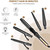 O'bella 5 In 1 Curling Irons Set 0.5-1.25 Inch Curling Wands Metal Handle Hair Curler Set With Ceramic Tourmaline Coating 5 Interchangeable Barrels Dual Voltage 5 Temp Setting