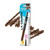 L.a. Colors Browie Wowie Auto Brow Pencil With Spoolie, Light/medium, 0.007 Fl Oz