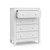 Graco Noah 4 Drawer Modern Vertical Dresser, White