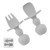 Daruoand Self Feeding Baby Cutlery Food Grade Silicone Spoons And Forks Set For Ages 6 Months+