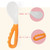 Zedwell 2pcs Infant Eating Training Spoon Curved Spoon
