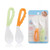 Zedwell 2pcs Infant Eating Training Spoon Curved Spoon