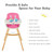 Baby Joy Wooden High Chair Baby Toddler 3 In 1 Convertible Highchair W/ Cushion Pink