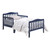 Goory Safety Children Beds With Fence Sturdy Platform Bed Easy Assembly Modern Toddler Space-saving Bedroom Home Navy Blue