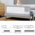 59''(l) Bed Rails For Toddlers, Adjustable Infants Safety Bedrail Guard, With Breathable Fabric For Convertible Crib/twin/queen/king Bed
