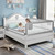 59''(l) Bed Rails For Toddlers, Adjustable Infants Safety Bedrail Guard, With Breathable Fabric For Convertible Crib/twin/queen/king Bed