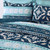 Wannatoo Comforter Cotton Bedding Set With Shams, Navy Blue, Queen