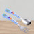 Shulemin 2pcs/set Cartoon Baby Utensils Heat-resistant Stainless Steel Ergonomics Kids Feeding Tableware Set For Toddler