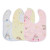 Pwfe 5pcs Baby Crystal Velvet Cartoon Bibs Newborn Girls Boys Waterproof Back Dribble Bibs