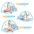 Gymax Baby Play Gym Mat W/ Play Piano & Funny Toys For Newborn Infant Activity Playmat