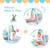 Gymax Baby Play Gym Mat W/ Play Piano & Funny Toys For Newborn Infant Activity Playmat