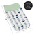Mod Arrow Grey Navy Mint Changing Pad Cover By Sweet Jojo Designs
