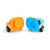 Munchkin Magnet Motors Mix And Match Cars For Bath, 2 Pack, Orange/blue