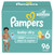 Pampers Baby Dry Extra Protection Diapers, Size 6, 96 Count