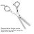 Professional Hair Thinning Scissor 6 Inches Blending Teeth Shears Texturizing Haircut Scissor Stainless Steel For Salon Barber Hairdresser