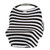 Itzy Ritzy Mom Boss Multi-use Cover, Black & White Stripe