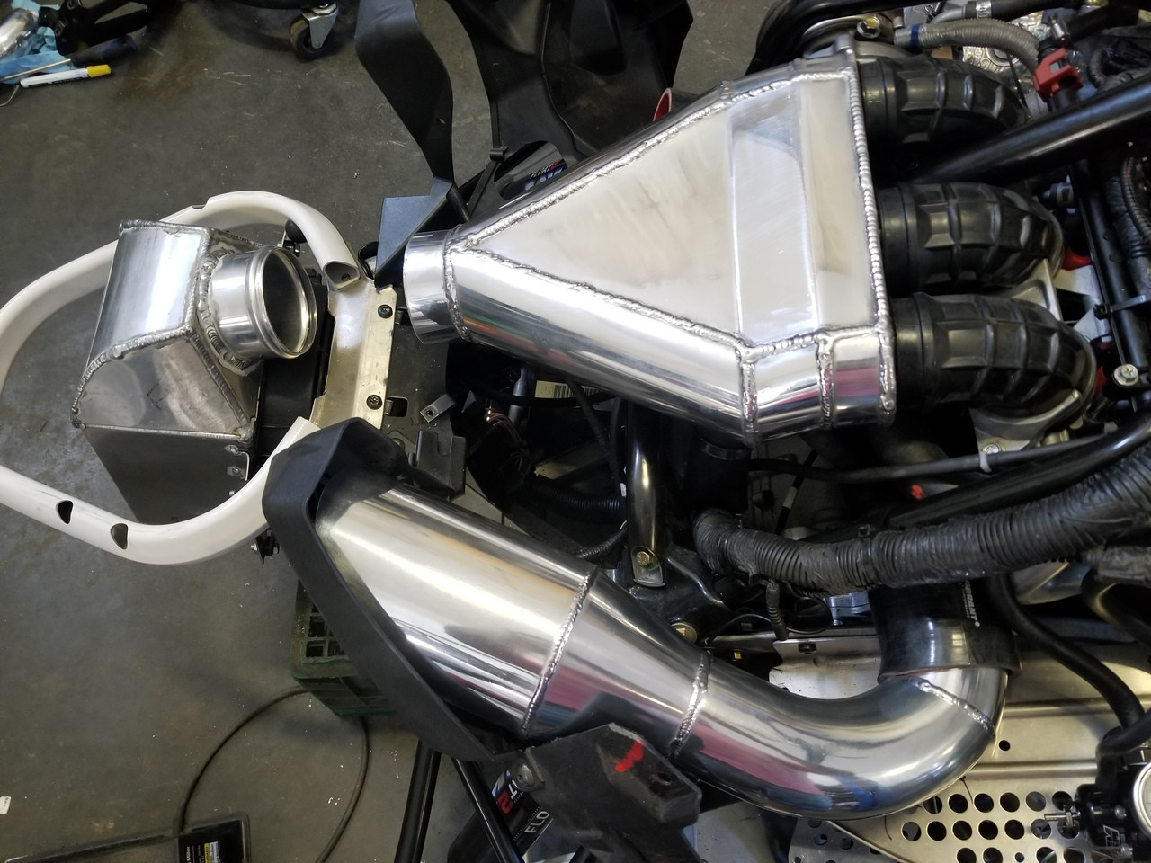 TD Racing RAM Air intake for 998 turbo snowmobiles 2017 to